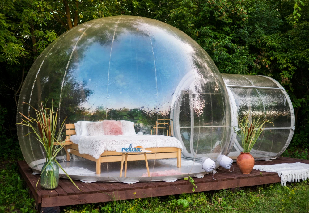 innovative transparent bubble tents